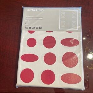 IKEA Cotton table cloth acrylic coating, waterproof, rectangular red white 57x87
